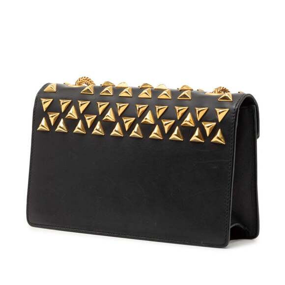 Saint Laurent Betty Studded Crossbody Chain Shoulder Bag in Black Leather for... - Picture 2 of 7